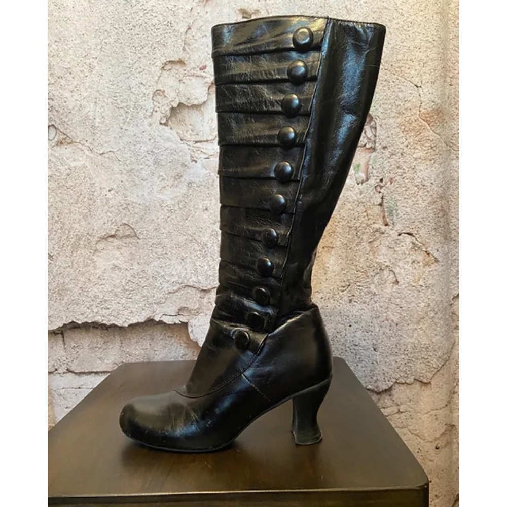 Miz Mooz Tall Black Leather Boots